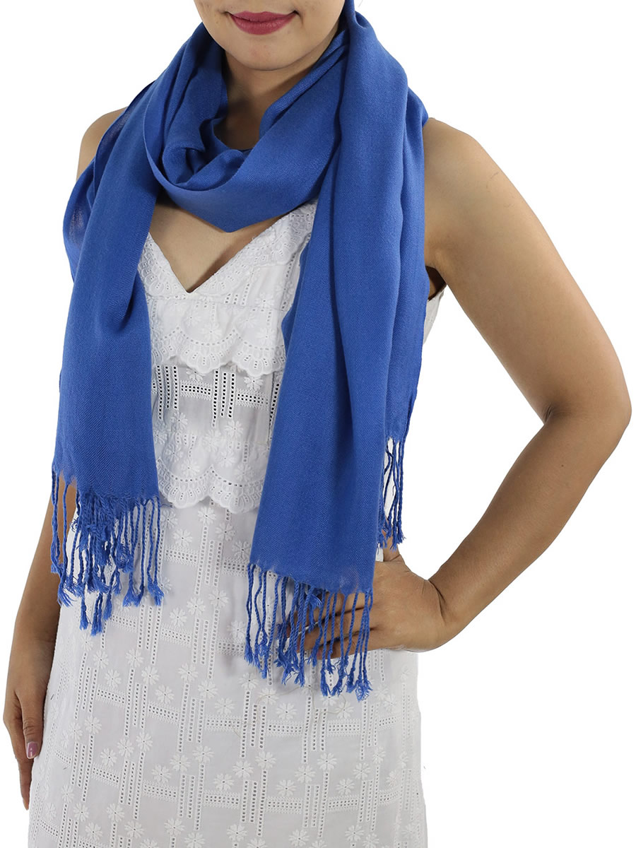 Blue Cashmere Scarf: image 1