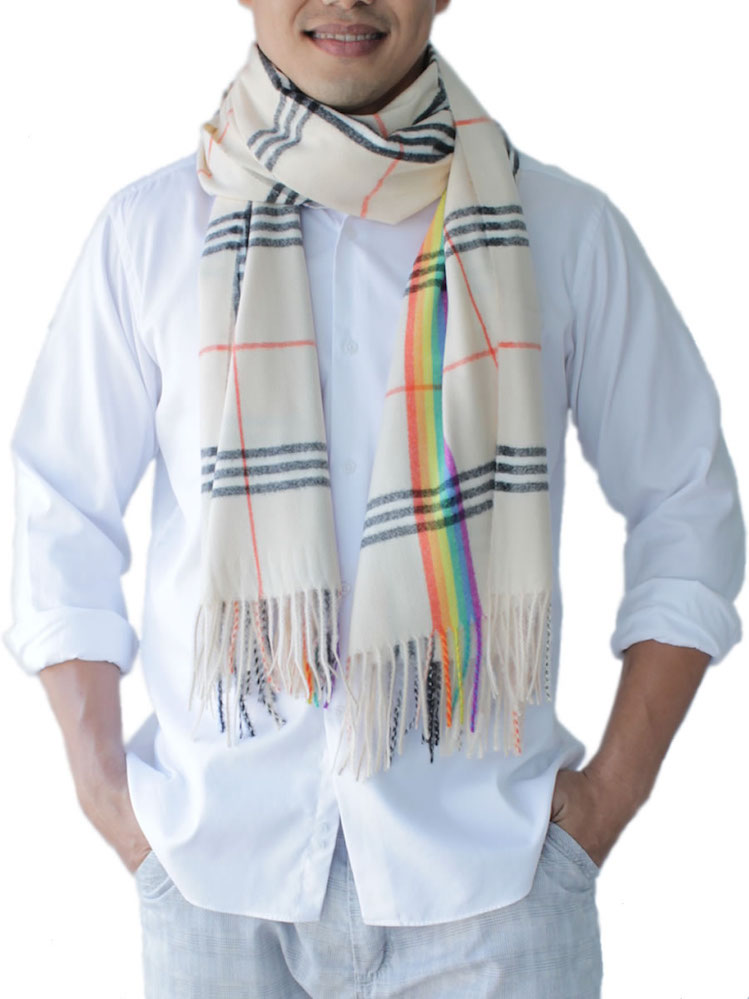 Men's Cream Scarf