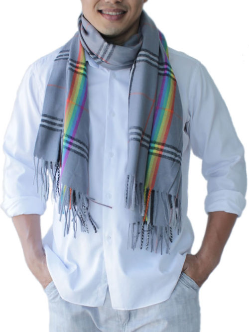 Mens Scarf, Blue: image 6