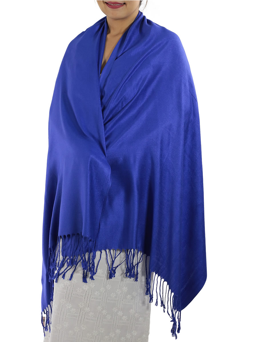 Blue Pashmina Scarf: image 3