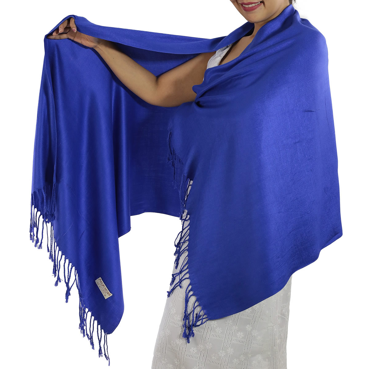 Blue Pashmina Scarf: image 4