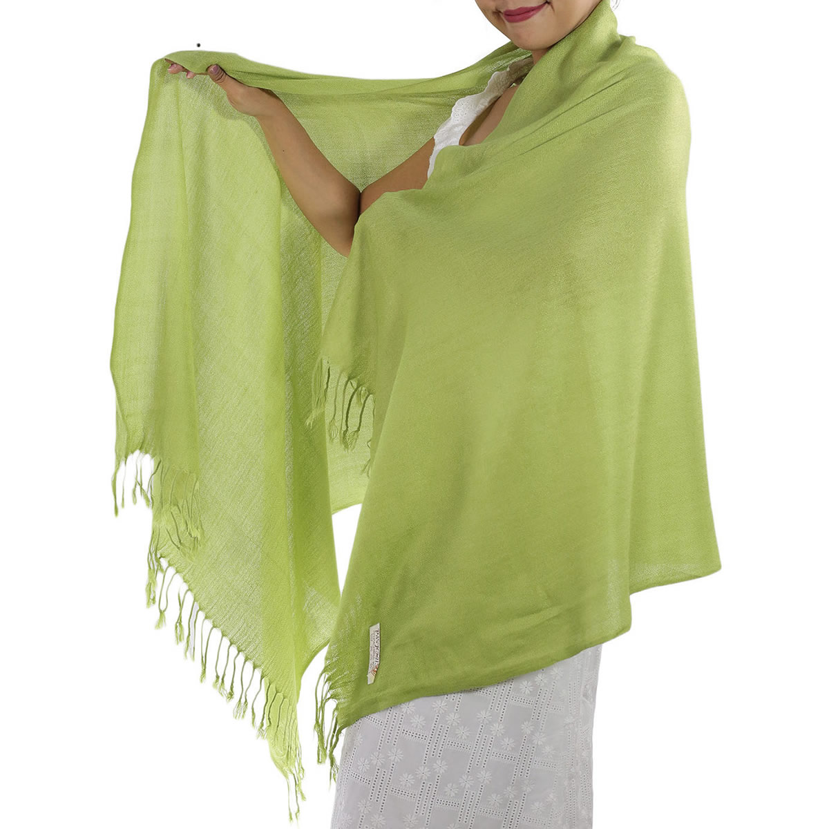 Green Pashmina Scarf: image 3
