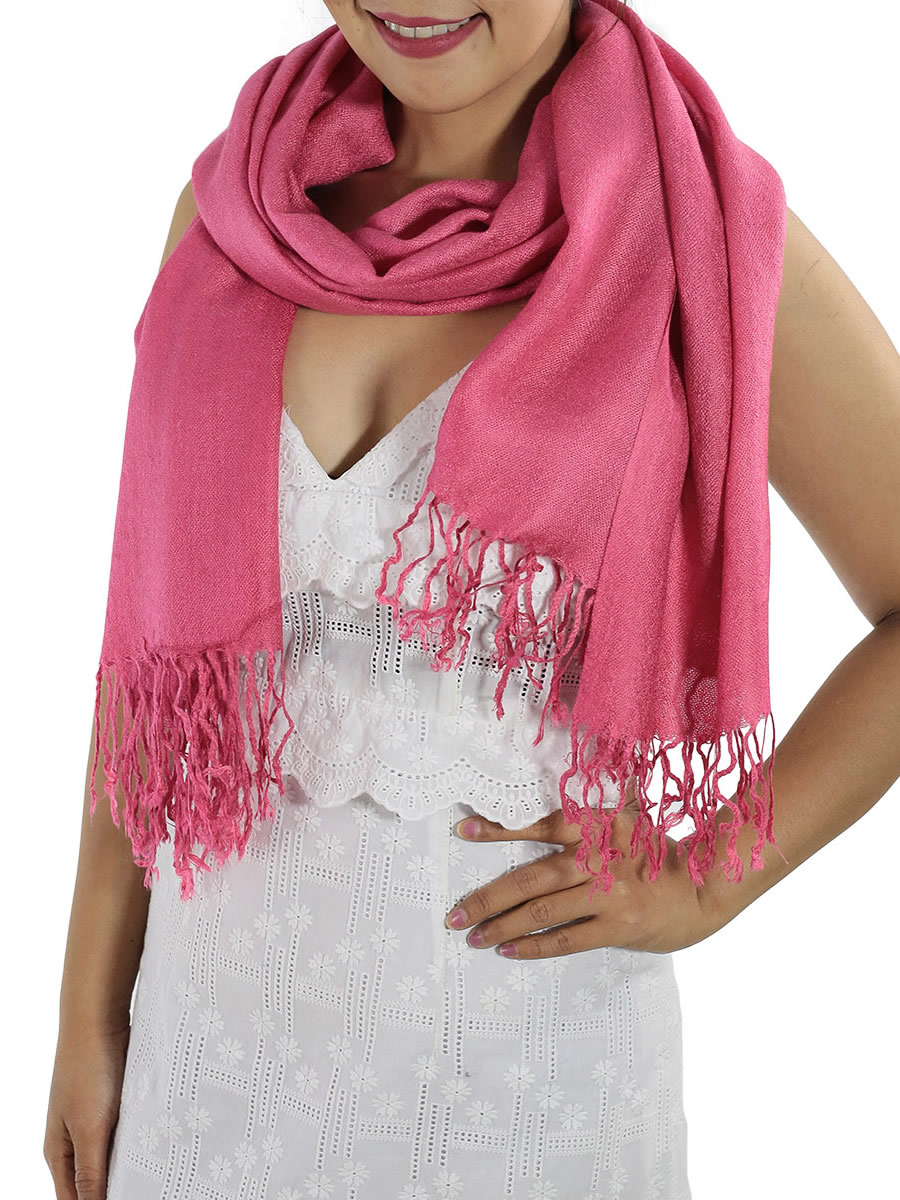 Hot Pink Pashmina Scarf