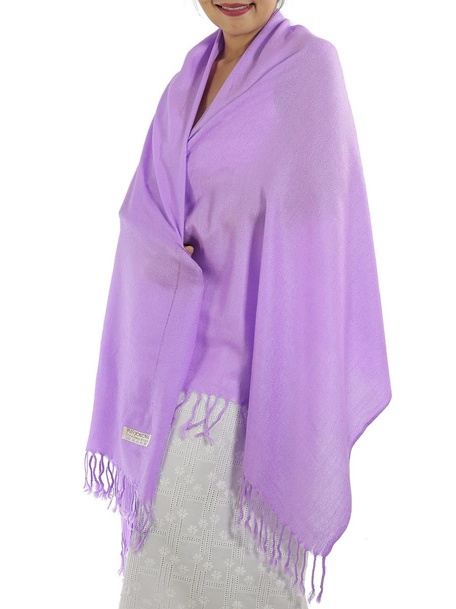 Lavender Pashmina Scarf: image 3