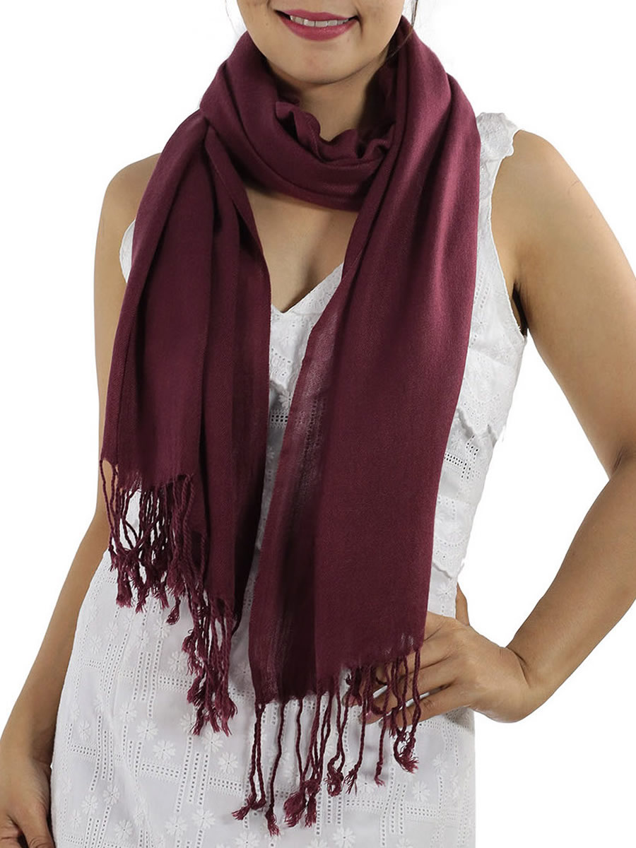 Pashmina Scarf, Light Blue: image 4