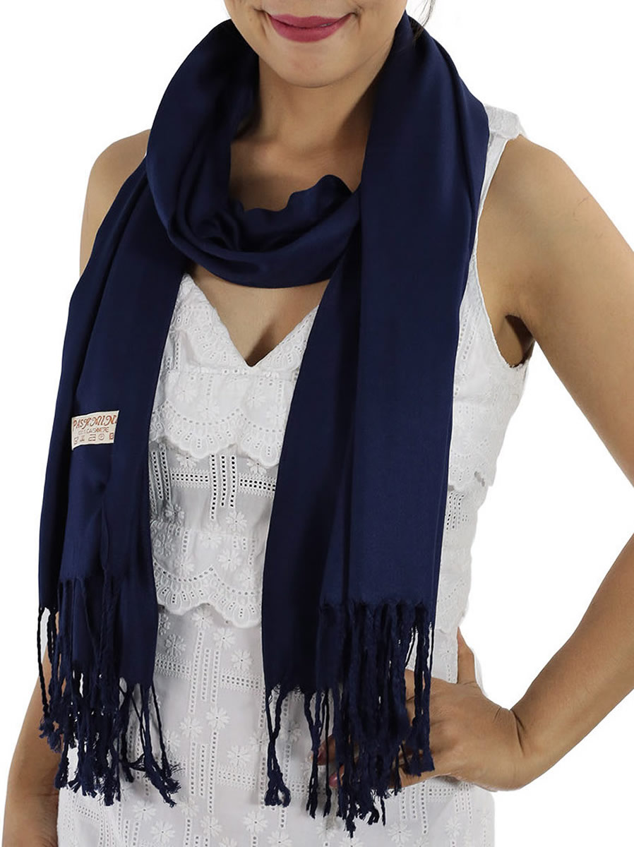 Pashmina Scarf, Light Blue: image 10