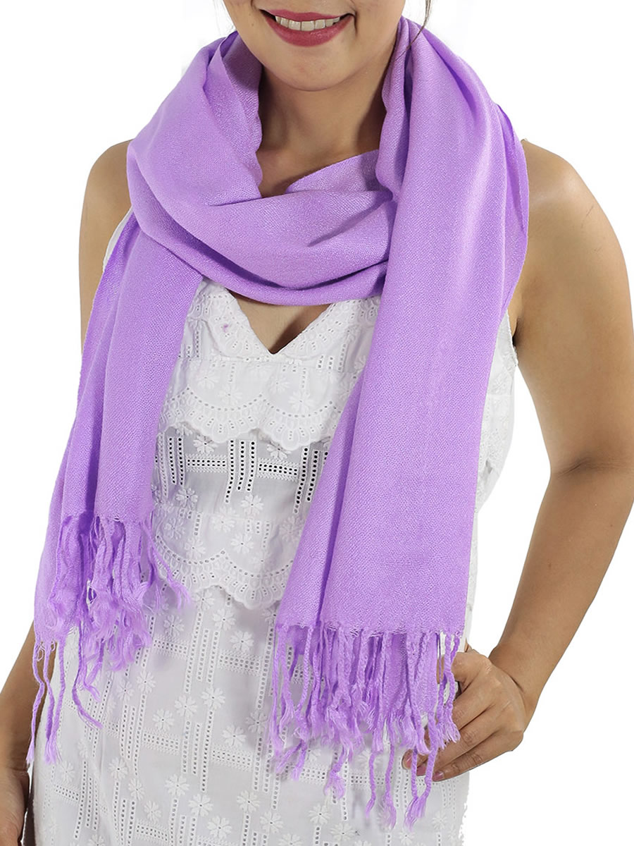 Pashmina Scarf, Light Blue: image 13