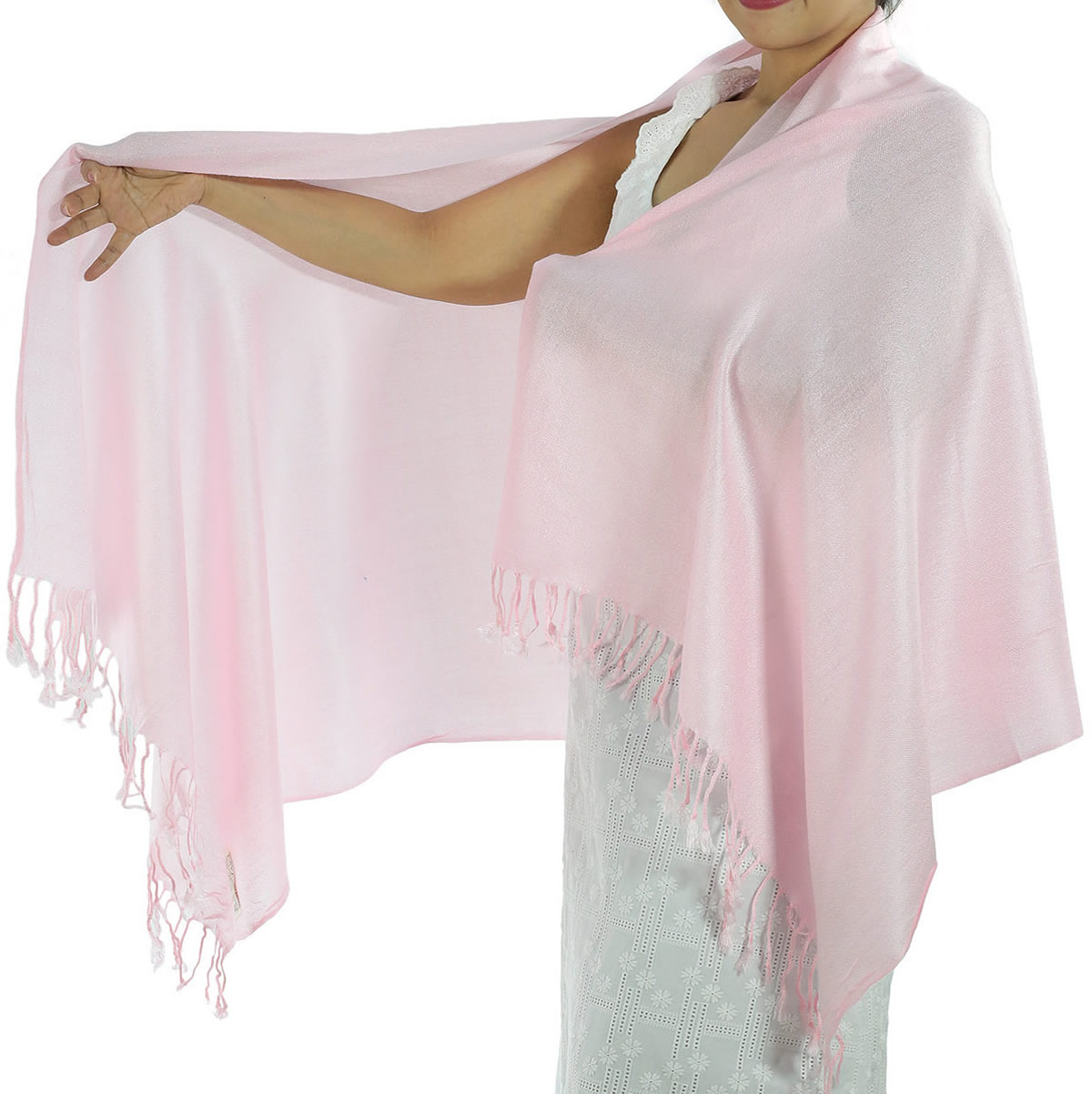 Pink Pashmina Scarf: image 4