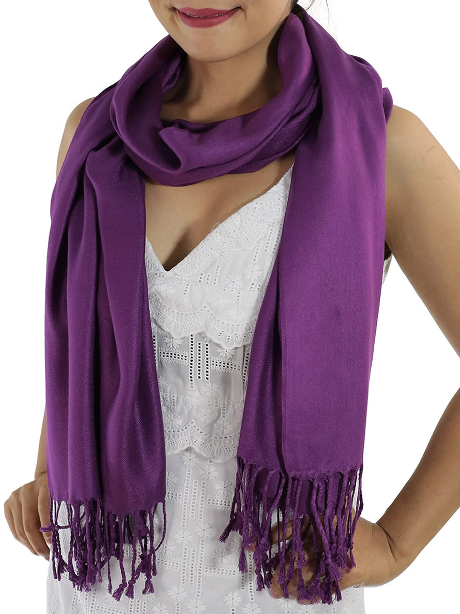 Purple Pashmina Scarf