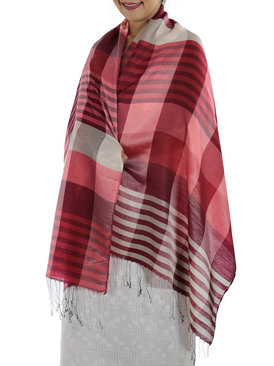 Red Plaid Scarves