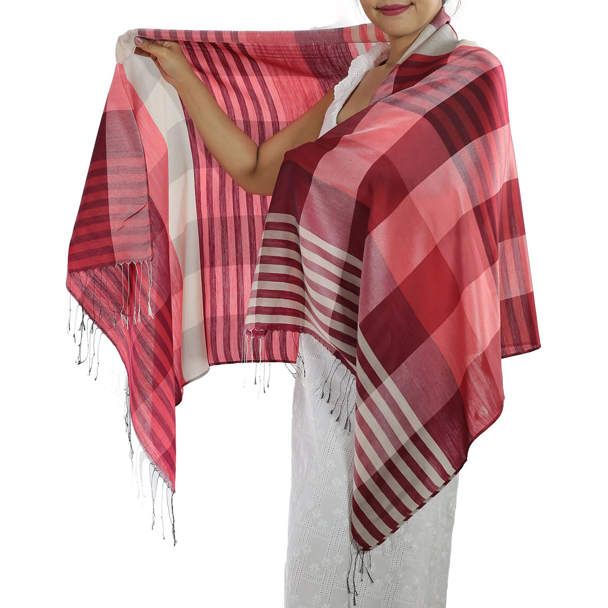 Red Plaid Scarves