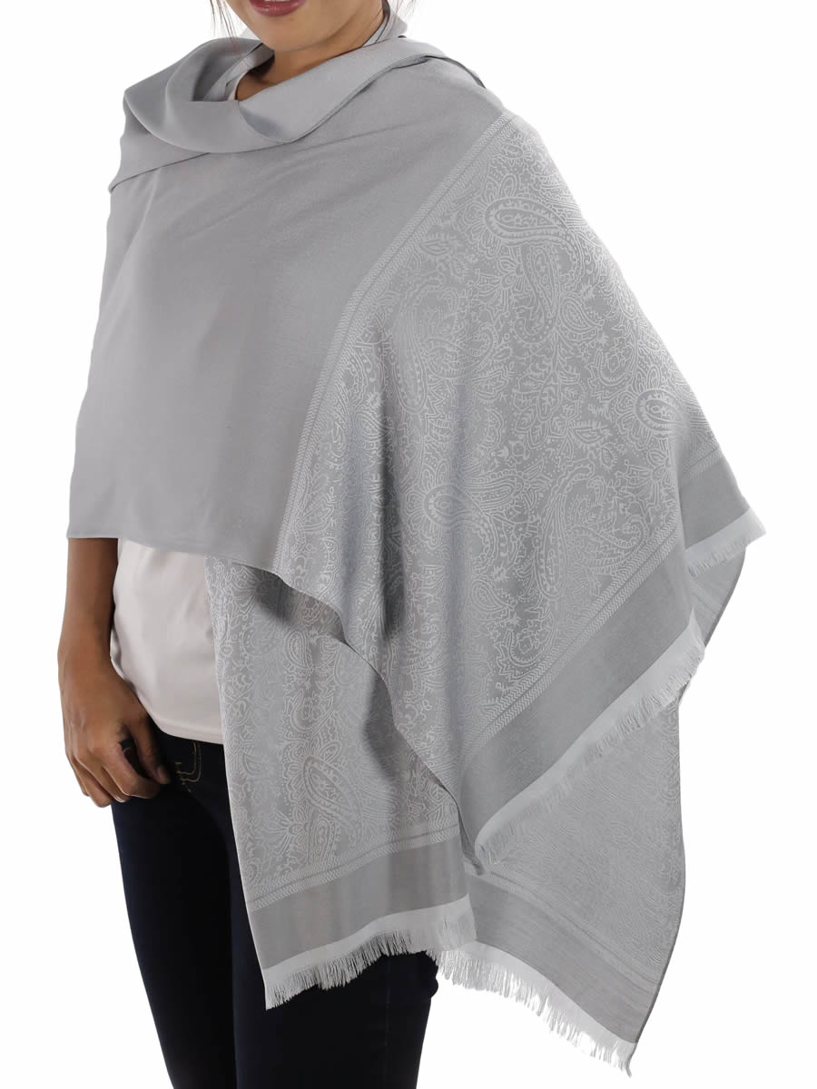 Silk Shawl, Blue: image 7
