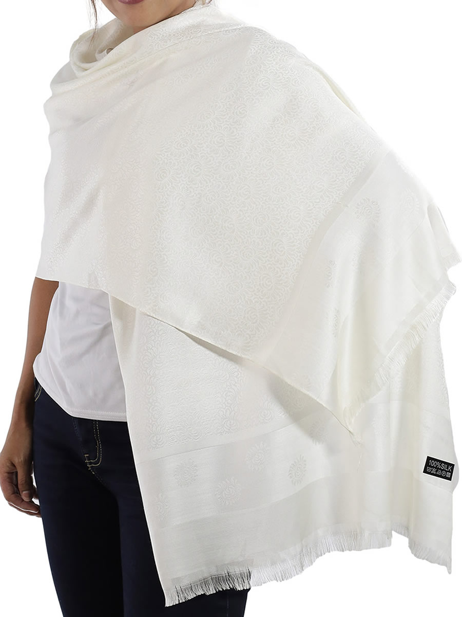 Silk Shawl, Blue: image 8