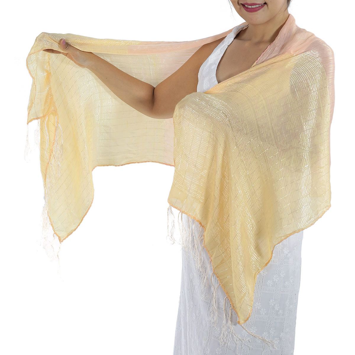 Baby Pink Silk Scarf: image 1