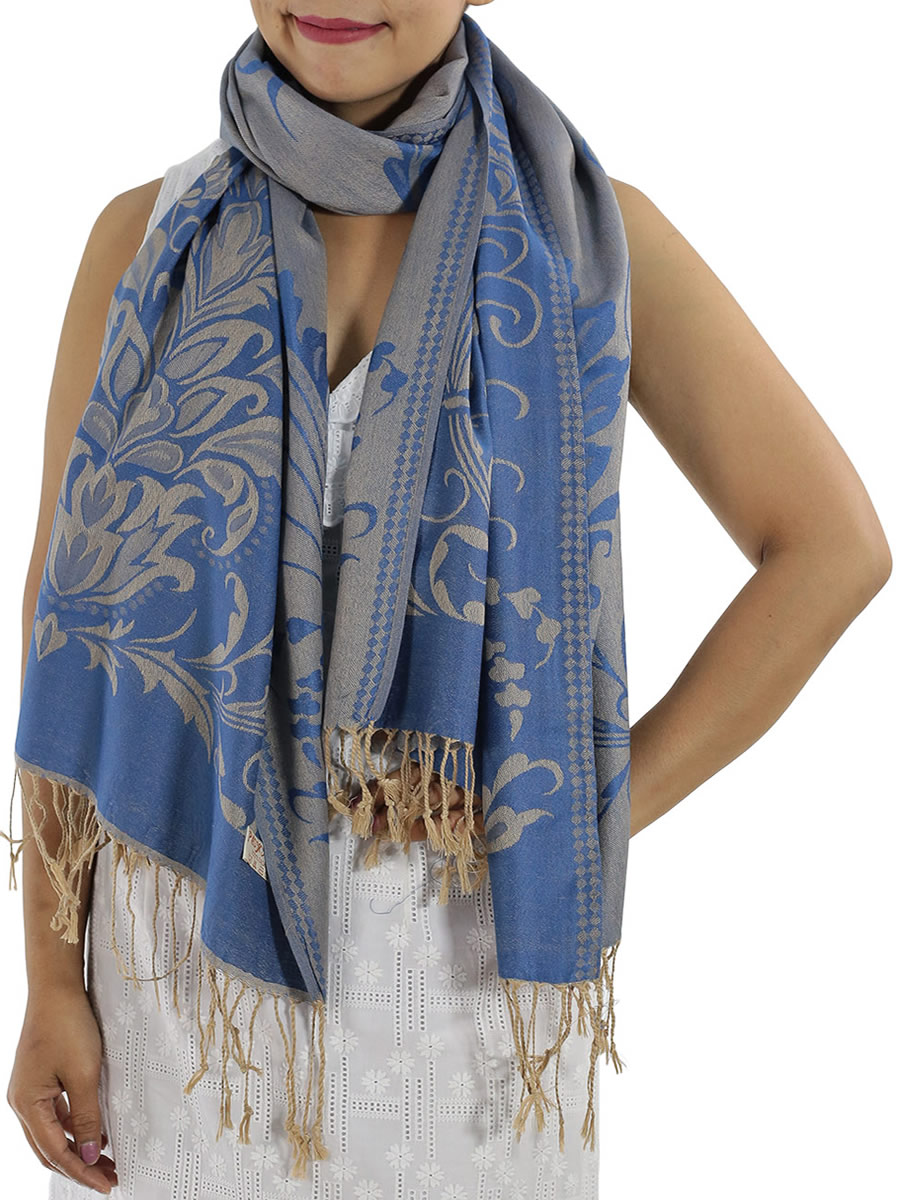 Silk Scarf, Baby Blue: image 6