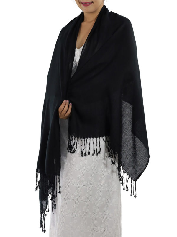 black cashmere shawl