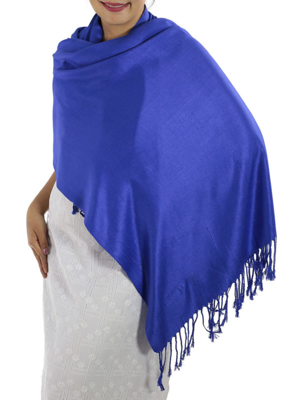 blue pashmina wrap