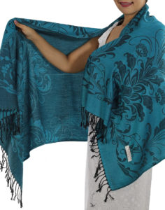 buy light blue pashmina scarf