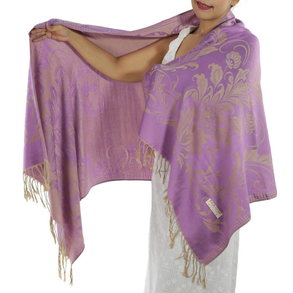 buy purple pashmina scarf