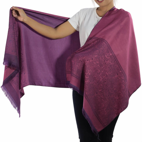 buy purple silk scarf