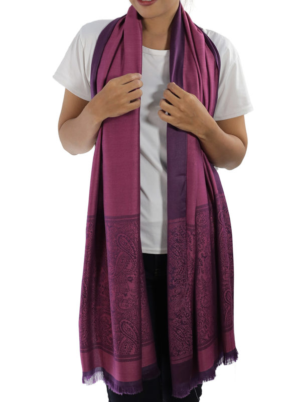 buy purple silk scarves