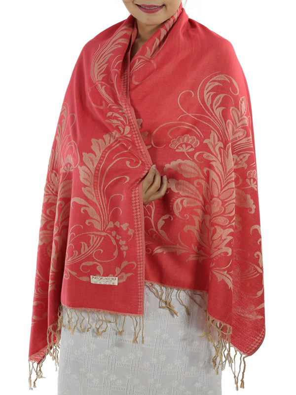 buy red pashmina shawl